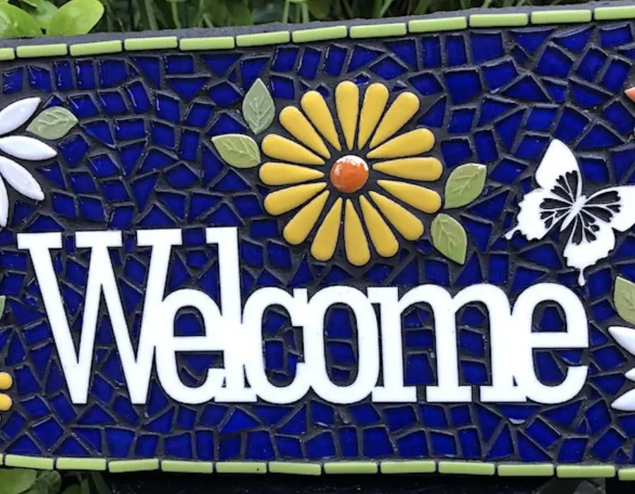 Perth Mosaic welcome sign 2
