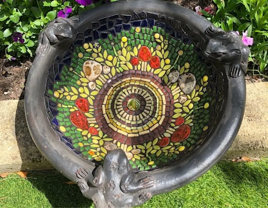 Perth Mosaic frog bowl